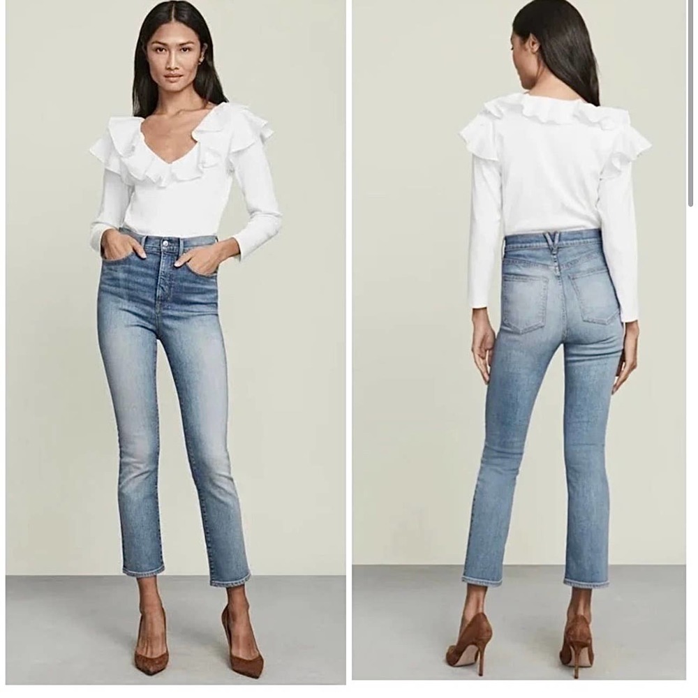 VERONICA BEARD CARLY HIGH RISE KICK FLARE JEAN CLEARWATER Size 29
